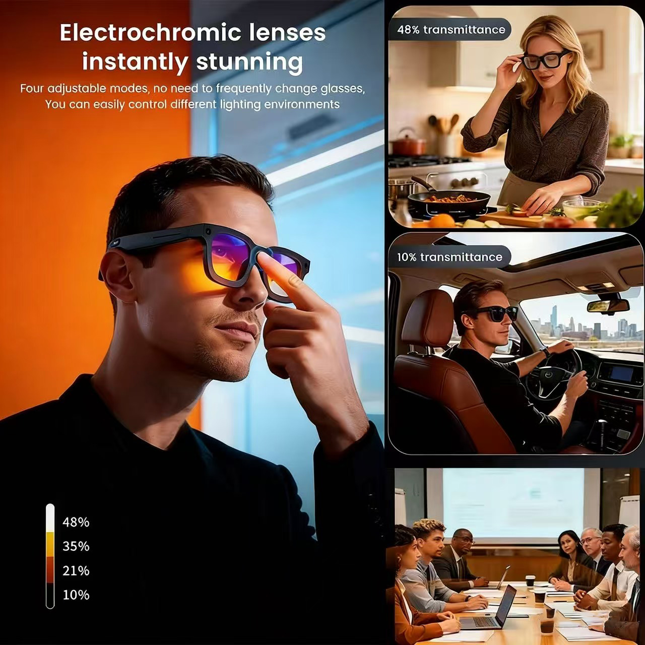 Smart Glasses Lens - 2026 AI Smart Glasses: AI Voice