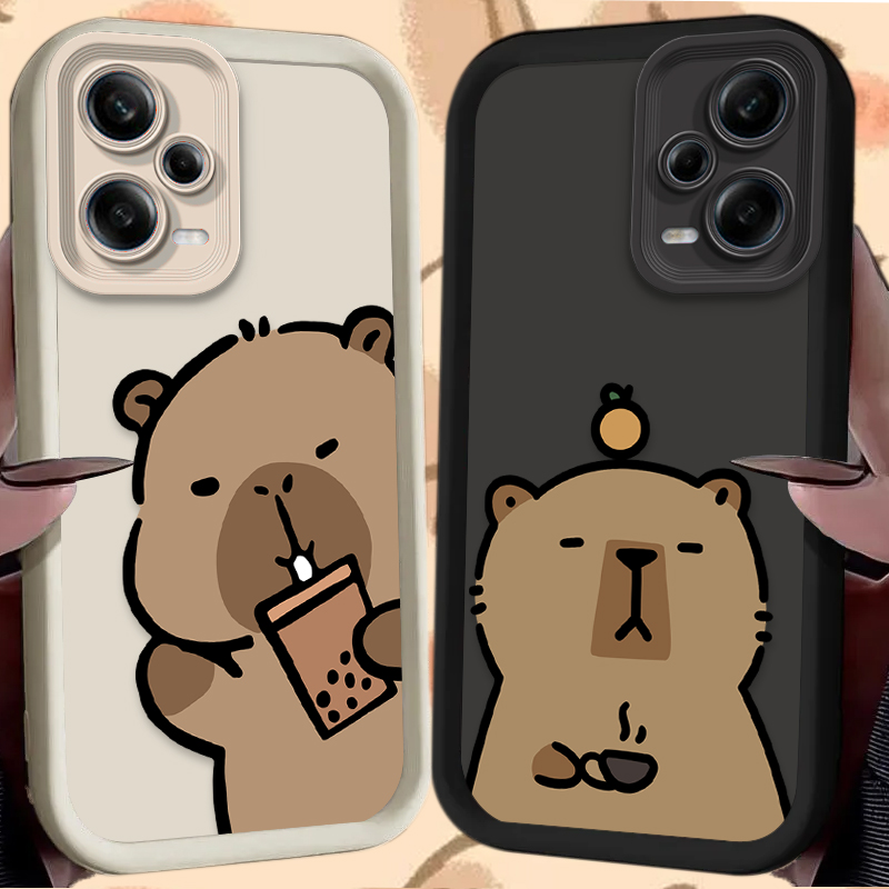Xiaomi Redmi Note 14 - Cartoon Cute Capybara Phone Case for