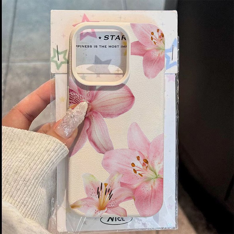 Samsung Galaxy S25 - Pink Lily Lychee Texture Phone Case