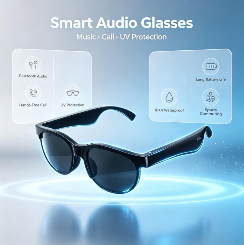 Smart Audio Sunglasses Bluetoo - Smart Glasses Lens recension och pris