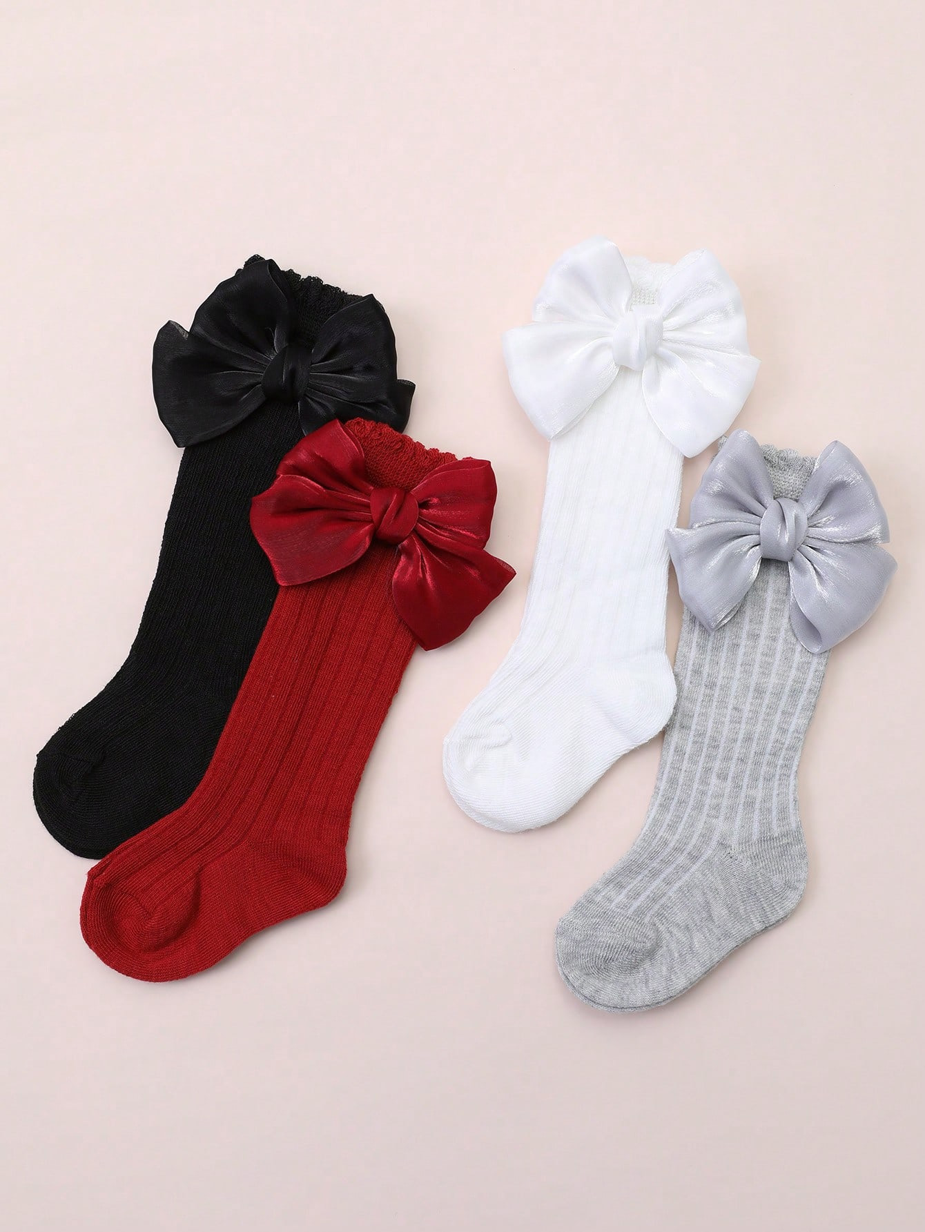 4 Pairs Baby Girls Socks with  - Baby Sock Oximeter recension och pris