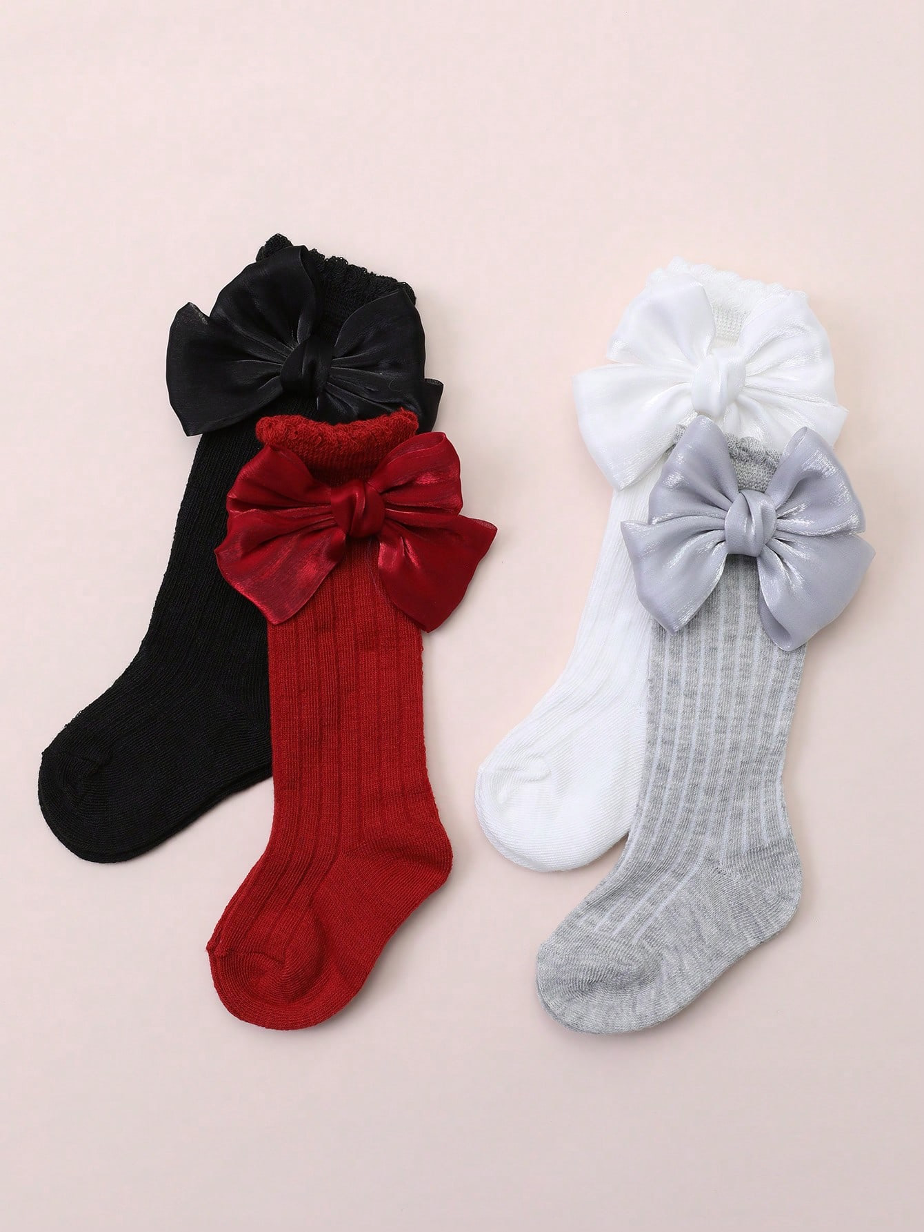 4 Pairs Baby Girls Socks with  - Baby Sock Oximeter recension och pris