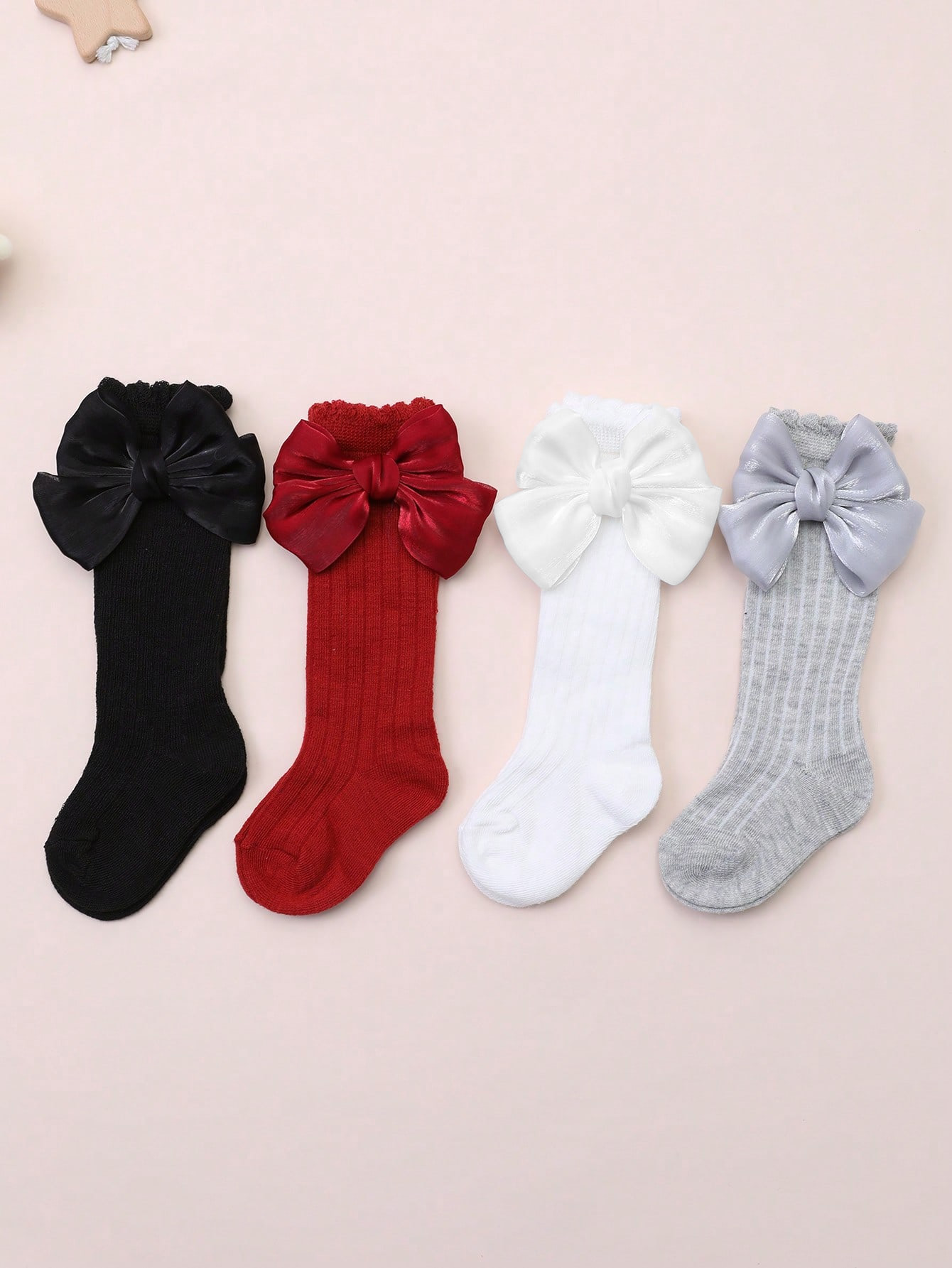4 Pairs Baby Girls Socks with  - Baby Sock Oximeter recension och pris
